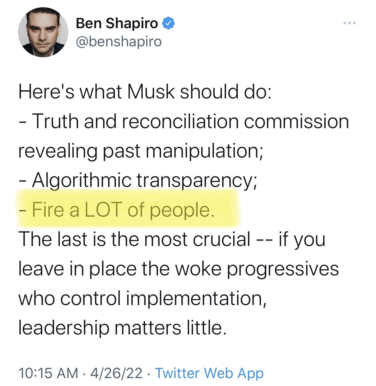 Nathan Bernard on Twitter "Cancel culture critic Ben Shapiro embraces