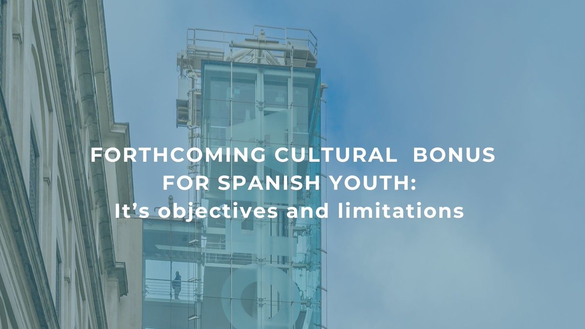inventculture's tweet photo. Coming June, young Spaniards who turn 18 in 2022 will benefit from a cultural youth bonus of €400. One of its objectives is to facilitate more universal and diversified access to culture for young people; there are however, some limitations. https://t.co/KbhE6vKYHc 
#inventES https://t.co/b2cu1jGdsY