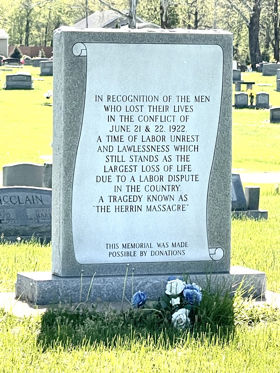 IllinoisHistory's tweet photo. Did my first interview this morning for upcoming 100th Anniversary of the Herrin Massacre. It’s not til June 22, but already getting ready for a presentation at Herrin Library. #MineWar #BloodyWilliamson #UMWA #Coal #SoIL #SouthernIllinois #ILHistory https://t.co/JY0vjojjeK