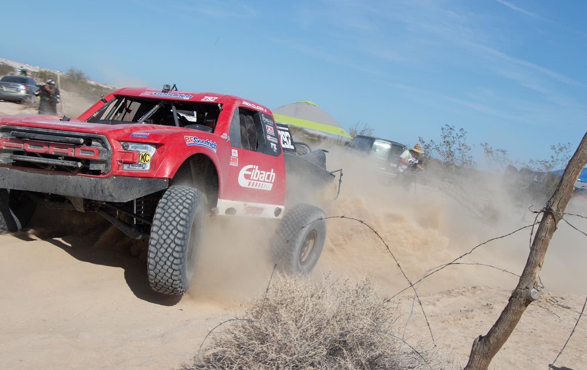 The #eibach truck getting it at this years San Felipe 250! #teameibach #jasoncoleman #trophytruck #offroad
