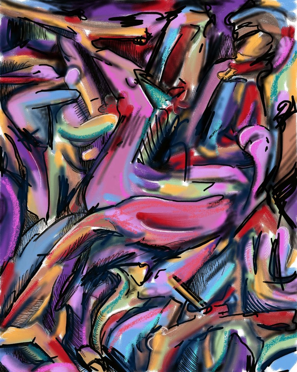 AldEmorKid's tweet photo. 'Improvisation  3; trapped', 
#abstractpainting #abstractartwork https://t.co/KBcn8Y4Mep