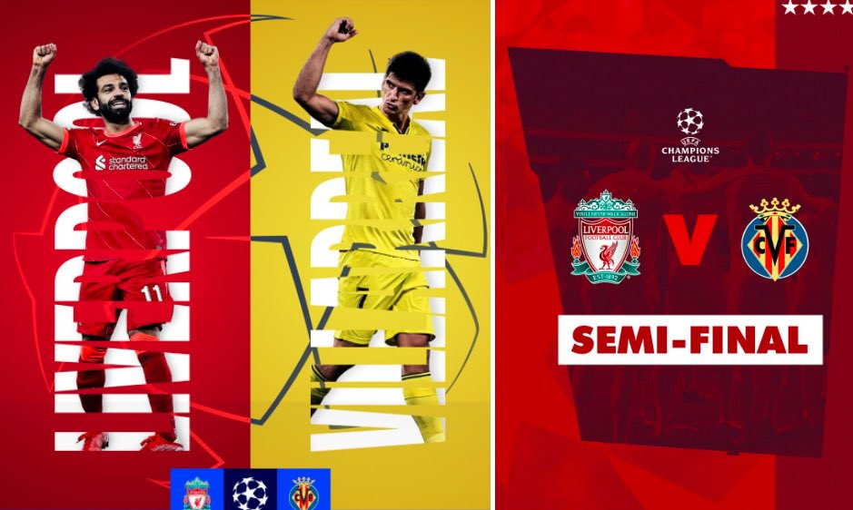 Wednesday 27th April UEFA Champions League Semi Final 1st Leg Liverpool v Villarreal 
3pm kick off #uefachampionsleague #Liverpool #Villarreal #soccer #FortLauderdale #southflorida #miami #broward #irishpub