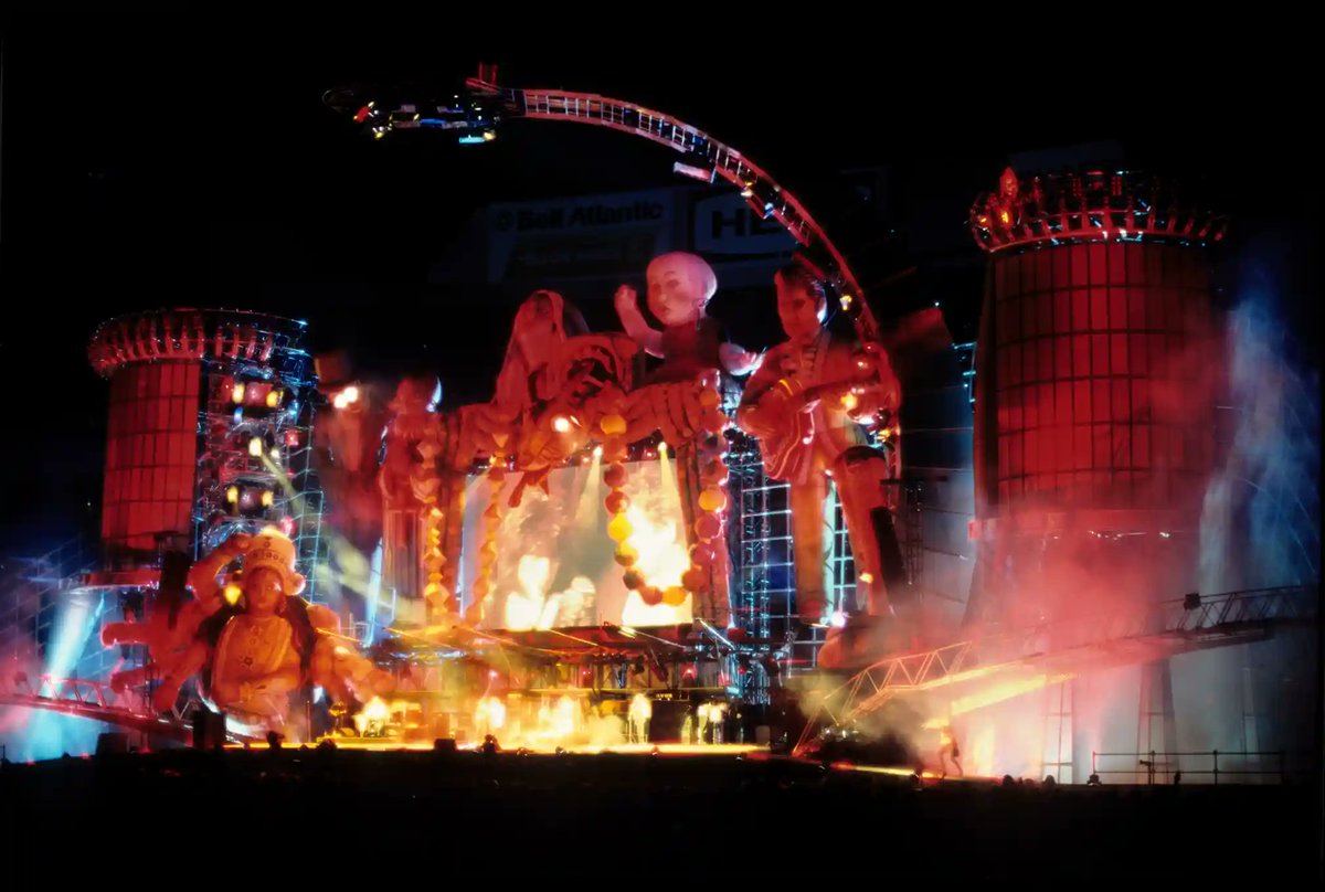 RollingStones's tweet photo. The Stones stage design company @StufishStudio share insight on the various stages they have created for the band over the decades - from the elaborate and abstract pioneering builds, to the more modern, clean and ever-evolving sets you see today: https://t.co/CAOqiIAt3F https://t.co/rPM9YISNJV