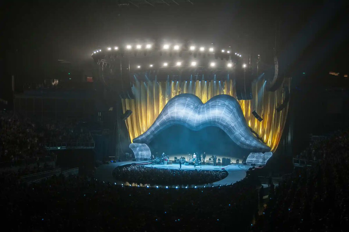RollingStones's tweet photo. The Stones stage design company @StufishStudio share insight on the various stages they have created for the band over the decades - from the elaborate and abstract pioneering builds, to the more modern, clean and ever-evolving sets you see today: https://t.co/CAOqiIAt3F https://t.co/rPM9YISNJV