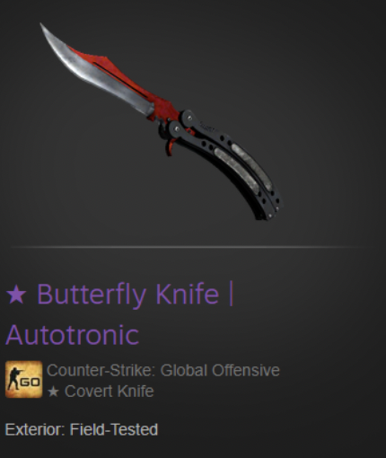 🔥CS:GO KNIFE GIVEAWAY🔥

Butterfly Knife | Autotronic (Field-Tested)

To enter:

✅RT
✅Tag a friend
✅Like and Subscribe: youtu.be/DqMtmQ4HfV8
✅Follow me

⚡Rolling in 48 hours⚡
#CSGOGiveaway #CSGO #csgoskinsgiveaway #Giveaways #cryptogiveaway