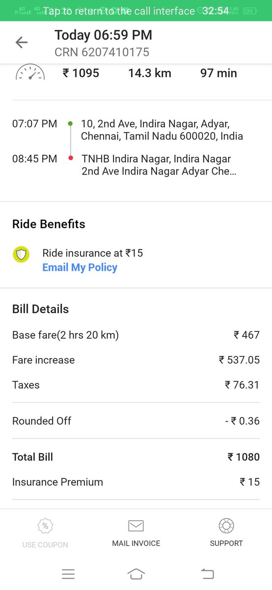AaarJeySingh's tweet photo. Showed a different estimated fare, and charged 200% over that.. Thankyou ola india..@Olacabs Friends, please be cautious while booking by ola.Hidden charges they will put on. Customer care will not pick call. If picked, they will make u wait for 25-30 mins,issue still unresolved https://t.co/dhtwHYuDQD