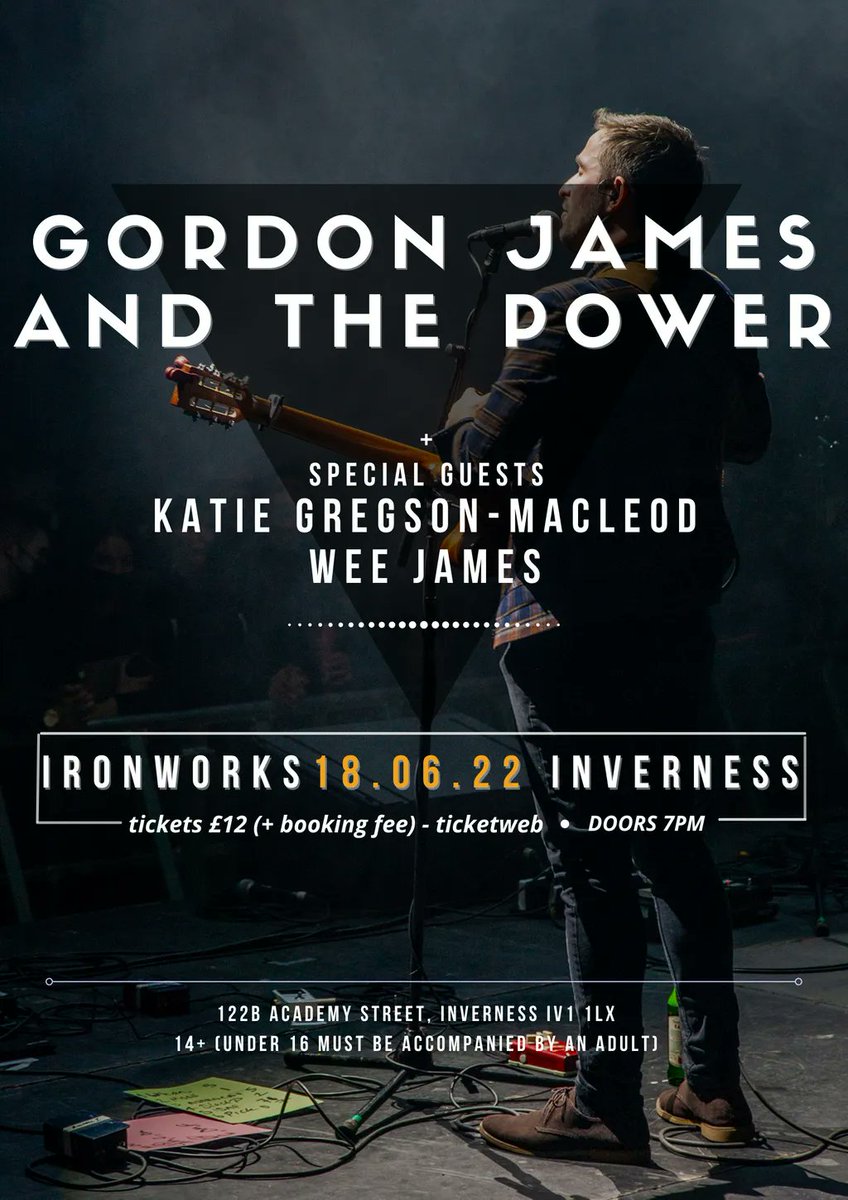 📣 Past MusicPlus participant and mentor Kenna Ross plays with @Gjmusicuk on 18th of June at the Ironworks in Inverness! Supported by another past participant @katiegregsonmac🤘 You don't want to miss this! buff.ly/3KfLkqD