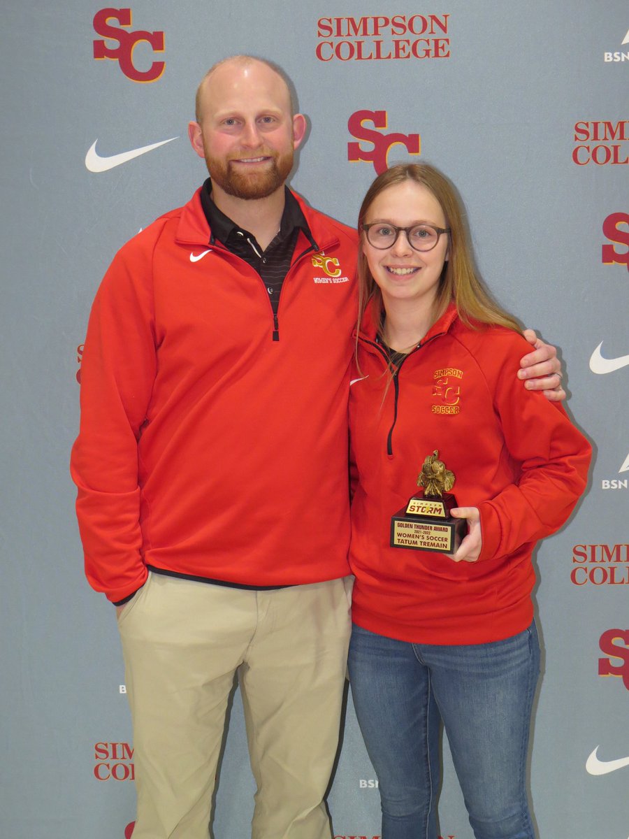 SimpsonWSOC's tweet photo. 🎉Congratulations Tatum Tremain🎉

Tatum won a Golden Thunder Award at our @StormSports All Sports Banquet last week! 

Tatum was crucial to the fabric of our team on and off the field the past 4 years. Thank you for sharing every ounce of passion with us. 

#Family #ONESimpson https://t.co/1TTcH9CusW