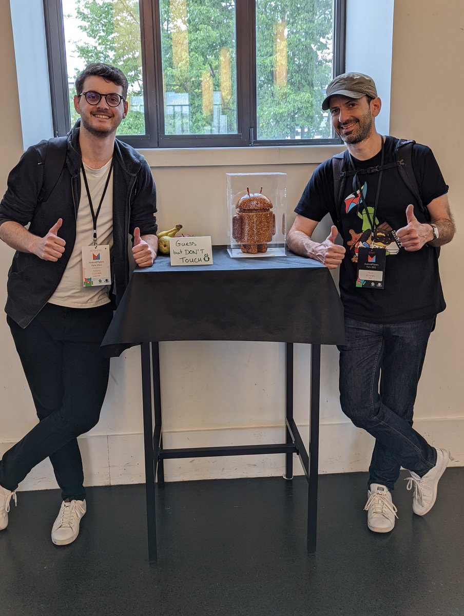 AndroidMakersFR's tweet photo. Congratulations @Anthony_Syamie for being the closest to the right weight. Enjoy! #AM22 https://t.co/fxJ99laz5G