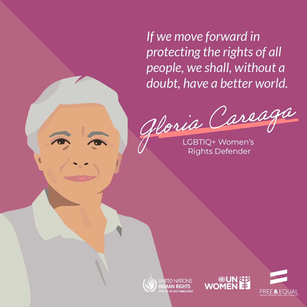 UN_Women's tweet photo. Today is #LesbianVisibilityDay!

Join us in celebrating activists and human rights defenders from all over the world, who work hard to make #LGBTIQ+ equality a reality.
 
Stand in solidarity with #ALLwomen - no matter who they are or whom they love. @free_equal https://t.co/WzbSRAbDOX