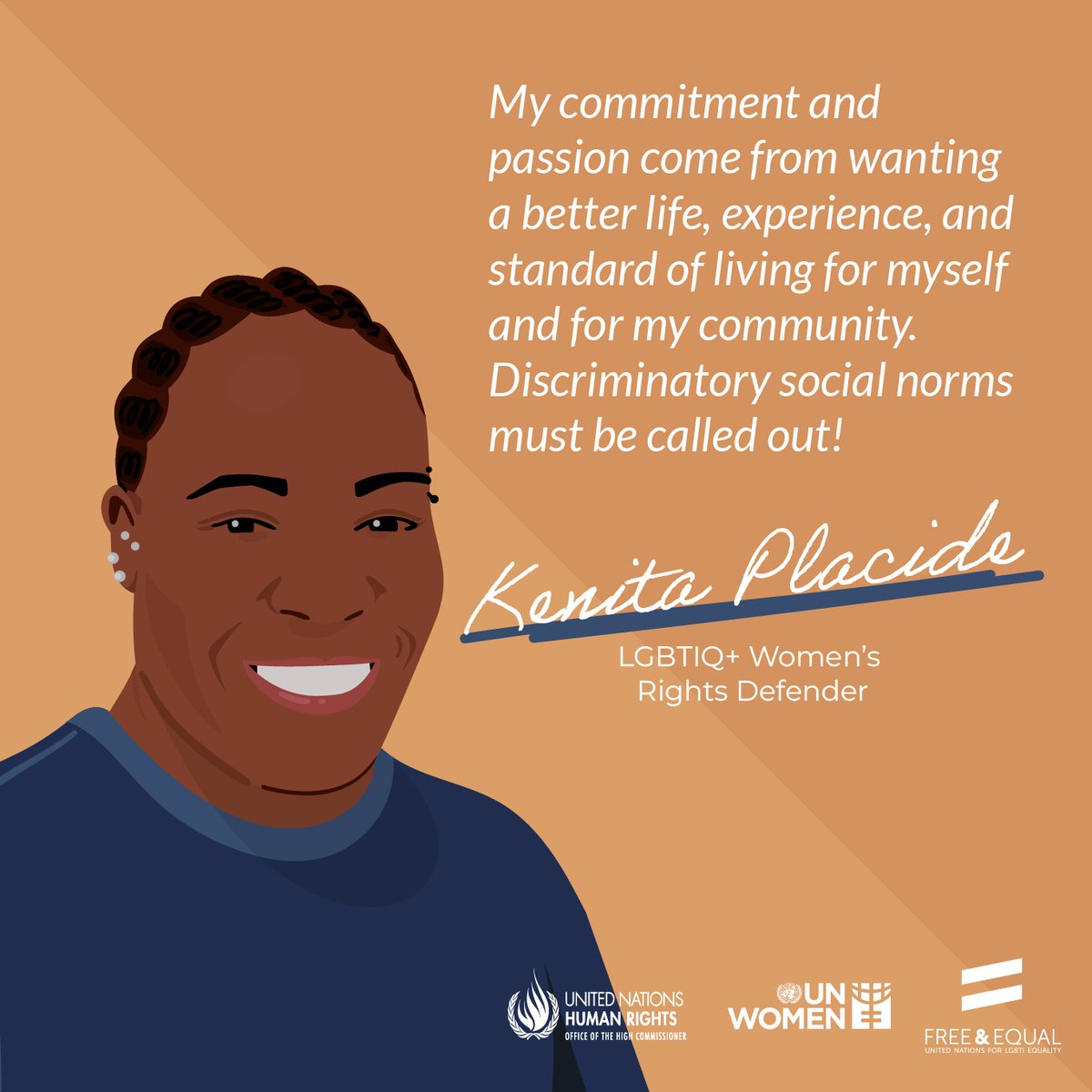 UN_Women's tweet photo. Today is #LesbianVisibilityDay!

Join us in celebrating activists and human rights defenders from all over the world, who work hard to make #LGBTIQ+ equality a reality.
 
Stand in solidarity with #ALLwomen - no matter who they are or whom they love. @free_equal https://t.co/WzbSRAbDOX