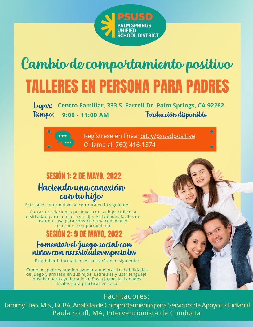 PSUSD Family Center tweet media