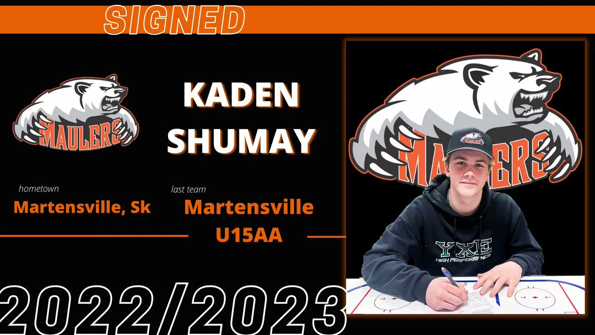 YorktonMaulers's tweet photo. *SIGNING ALERT!*
We are pleased to announce the signing of Kaden Shumay! https://t.co/YFYITPFX5g