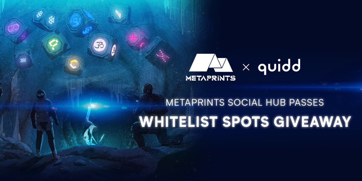 QUIDDToken's tweet photo. We have partnered with friends to give away 10 WL spots for #Sandbox Social Hub Pass courtesy of #Metaprints! 🚀

How to Enter:
1️⃣ Follow both @Metaprints &amp; @QUIDDToken
2️⃣ Like + RT
3️⃣ click on this link (https://t.co/lLPzqTIa9T)

10 winners will be picked on May 3, 2022! https://t.co/en3TjkAXMA