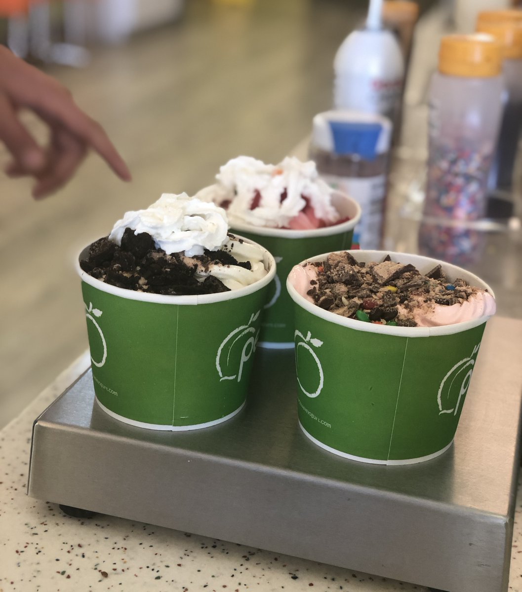 PeachWaveOcala's tweet photo. Who’s your party of three?  Tag them with an invite. #peachwaveocala #froyocoala #ocalalife #sweettreatocala #frozenyogurtocala https://t.co/FA7Py5Yz2N