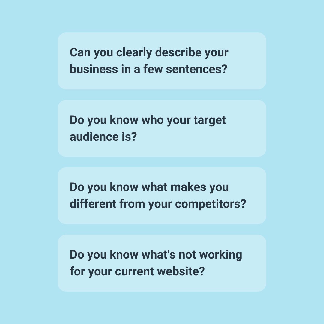 ZenBusinessCmty's tweet photo. If you can't confidently answer these questions today, you may not be ready to dive into designing and building a website. Join us this Thursday to learn more about what we recommend you consider before starting. Save the date here: https://t.co/BwdQJuyrzy https://t.co/hqv5UV1UkE