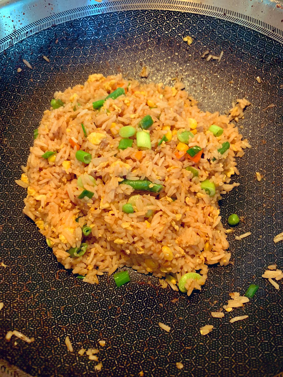 frostbitecra's tweet photo. I don’t mean to brag, but this was a very good meal and probably a lot healthier than what’s cooked at our local restaurant. Ingredients were fresh, meat and vegetables were delicious… vegetable fried rice with pepper steak. #chefaustin @chefdjimenez https://t.co/2CzpTrBOl3