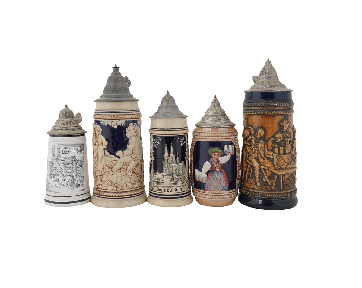 inc_arena's tweet photo. VINTAGE WEST GERMAN CERAMIC BEER STEIN COLLECTION

https://t.co/gwDFQSErrq

#vintage #german #ceramic #beer #beerfest #beerstein #collection #art #antique #antiquearena 
@liveauctioneers https://t.co/3rM9jh0Onx