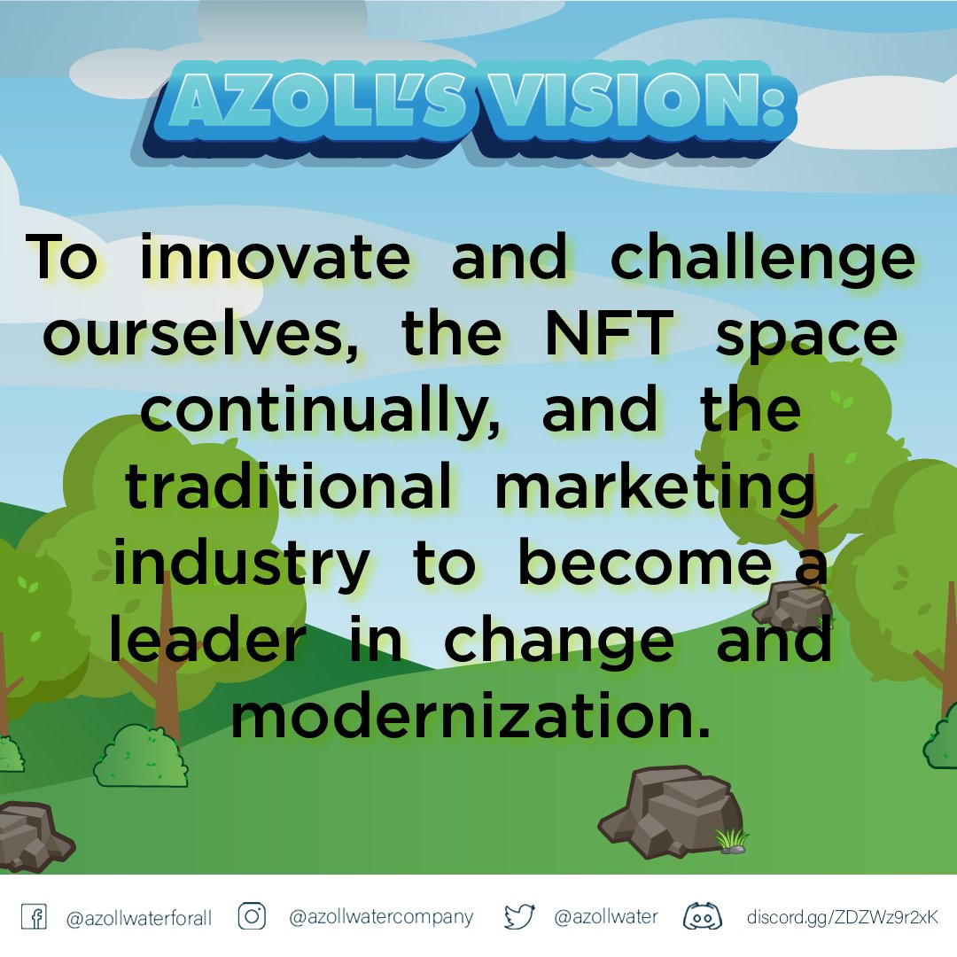 AzollWater's tweet photo. Azoll’s mission - is to create positive social change in the world through emerging technologies and build a #NFTcommunity rooted around this value. https://t.co/tQzvvHEJKI