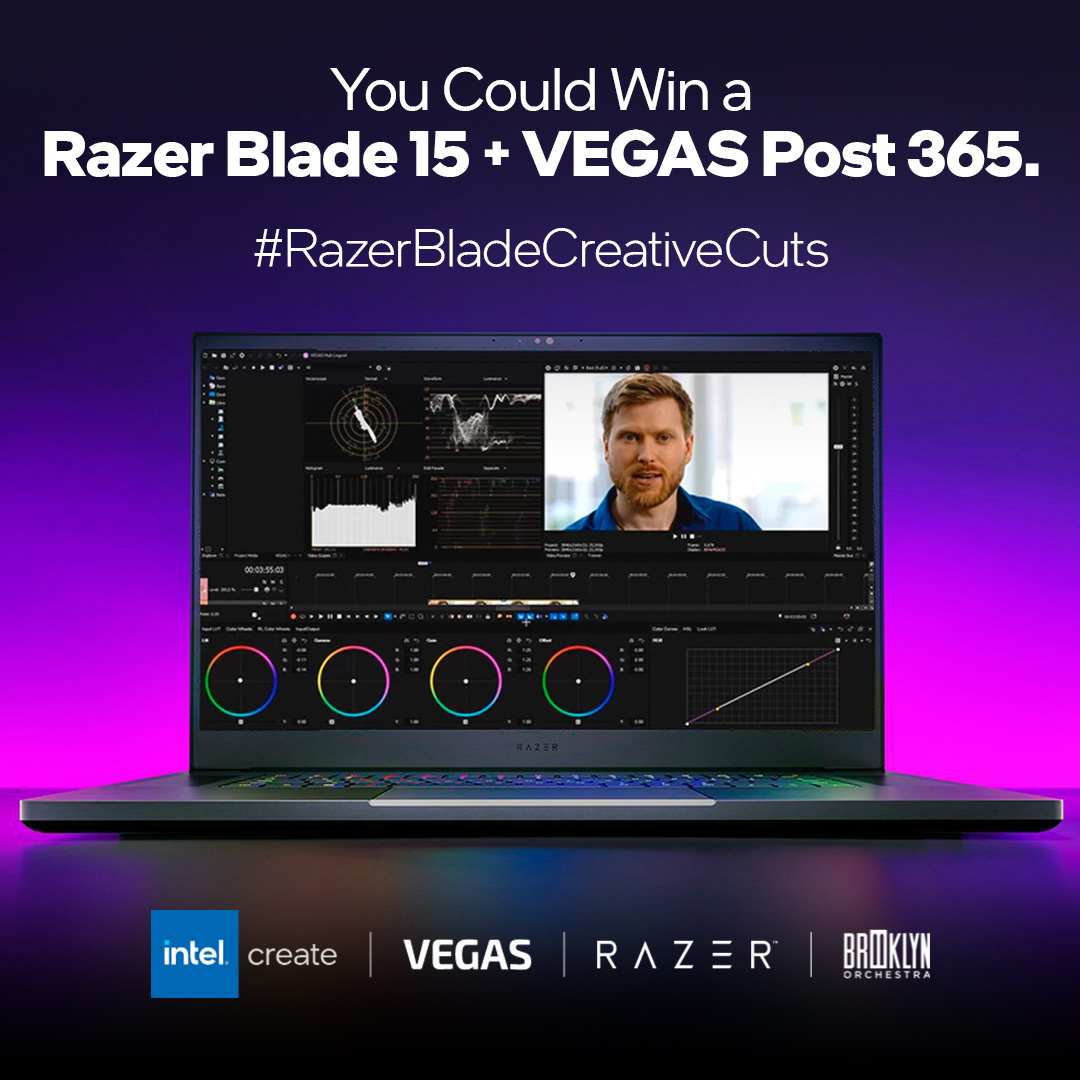 intelcreate's tweet photo. We want to know what your creative space looks like! Let us see for a chance to win a Razer Blade 15 laptop and a creative software bundle. https://t.co/Uxgfs9Cf3S #Sweepstakes #RazerBladeCreativeCuts https://t.co/KJXdksAbwo