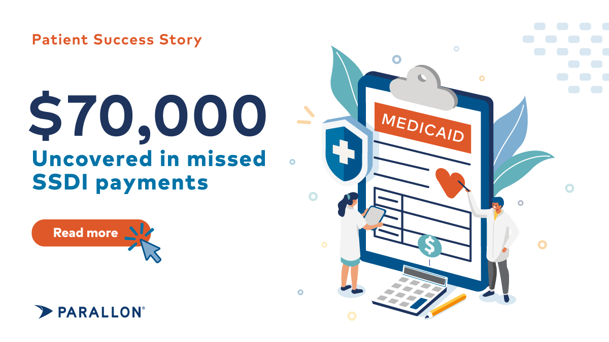 Our #Medicaid Eligibility and Advocacy team identifies hundreds of patients for disability on a daily basis. In this case, we discovered that a patient was entitled to over $70,000 in missed SSDI payments! Read more: hubs.la/Q0183pKY0 #PatientAdvocacy