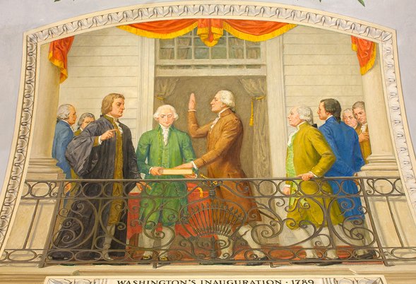 URDailyHistory's tweet image. 30 April 1789: #GeorgeWashington takes the oath of office at Federal Hall in New York City, becoming the first #president of the United States. He would go on to serve two terms. #history #HistoryMatters #OTD #StandWithUkraine️ #ad amzn.to/2Wp7yQj bit.ly/3rdxeQQ