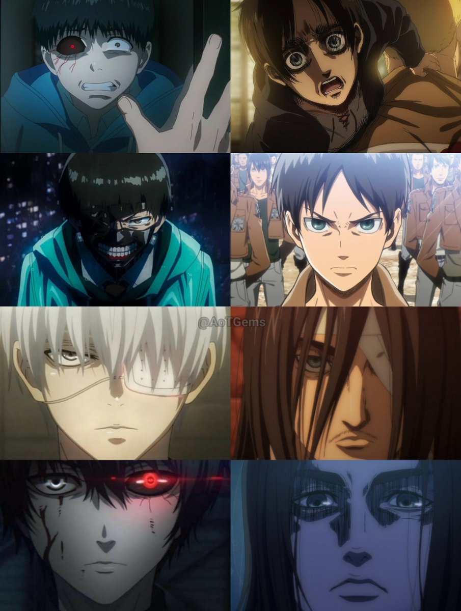 Kaneki x Eren evolution