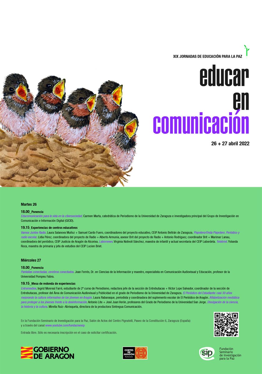 #educomunicación con <a href="/carmenmartalazo/">hymdonnai.eth</a>  en las XIX Jornadas de Educación para la Paz un espacio para la reflexión y el encuentro. Gracias