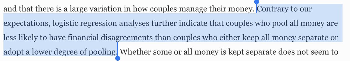 BradWilcoxIFS's tweet photo. We’re constantly told to embrace the new, more autonomy-maximizing thing in our marriages—in this case, w/ our money. Even though the science keeps telling us that *pooling income* is best for couples. Even in Sweden, per this new study: 
https://t.co/77SJdUQvFd https://t.co/cADMoxzmrT