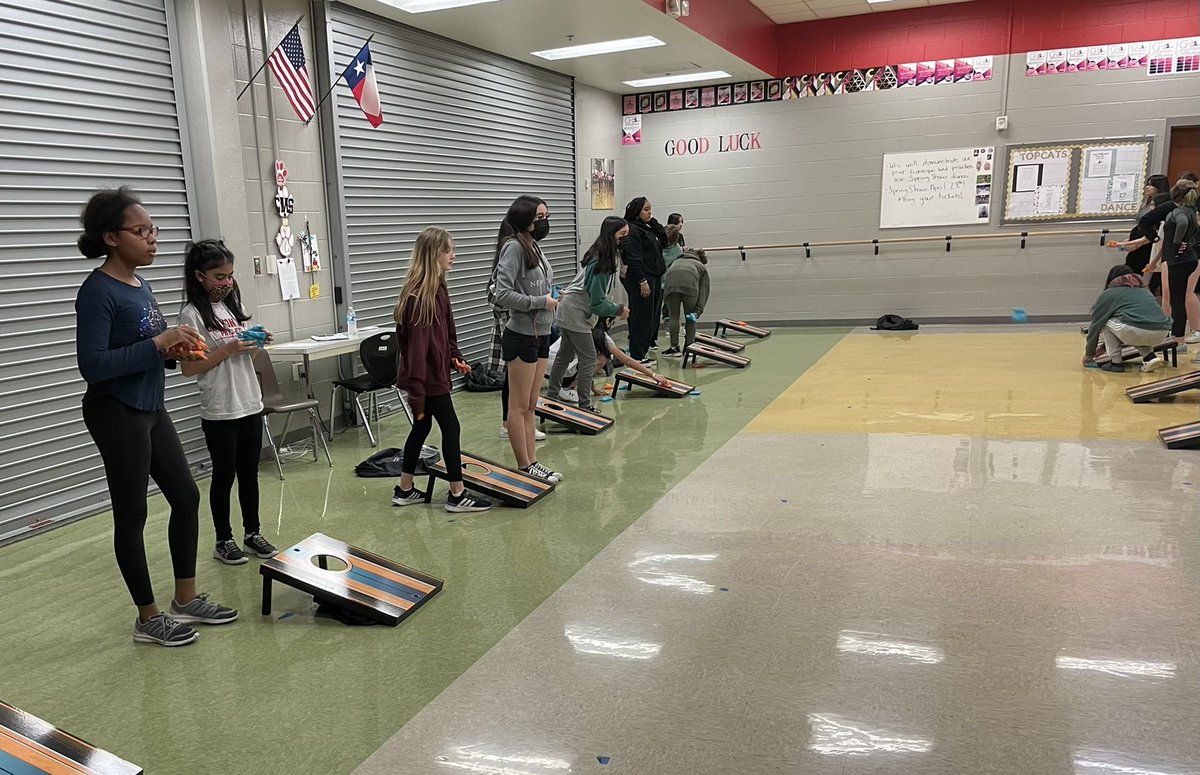 PE Cornhole Tournament Practice Round! <a href="/ComalPhysED/">Micaeli Smith</a> <a href="/Jags_Principal/">Brady | Mutuum Support Team✪</a> <a href="/c_quidachay/">Chelsea Quidachay</a> @jess_carollo16