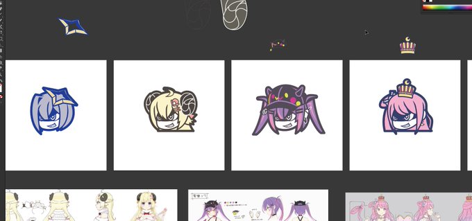 もちろんあと1人描いて完成となります 