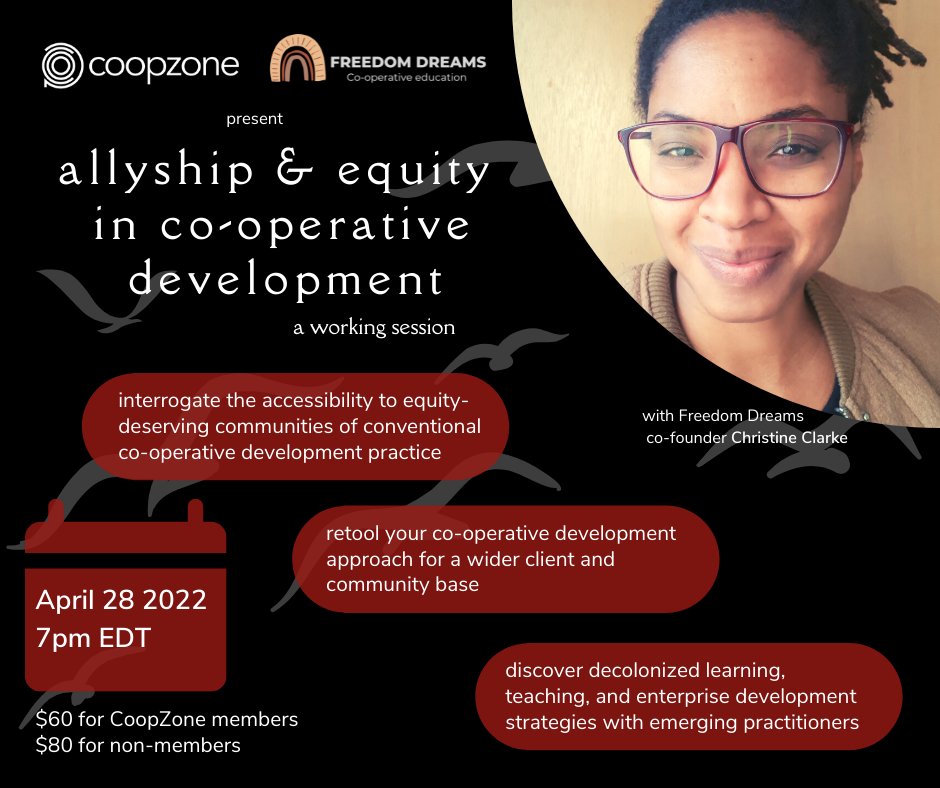 CoopZoneTP's tweet photo. Last day to register for #allyship &amp; #equity in #cooperativedevelopment ! 
Follow this link to secure spot: https://t.co/n9U3Q1ZvZa https://t.co/hFXmWGnvu1