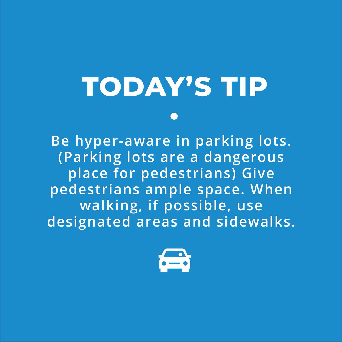 watch4meok's tweet photo. Todayโs tip: Be hyper-aware in parking lots, which are a dangerous place for pedestrians. ) Give pedestrians ample space. When walking, if possible, use designated areas and sidewalks.
#WatchForMeOK #OKC https://t.co/bkGNBiOrtx