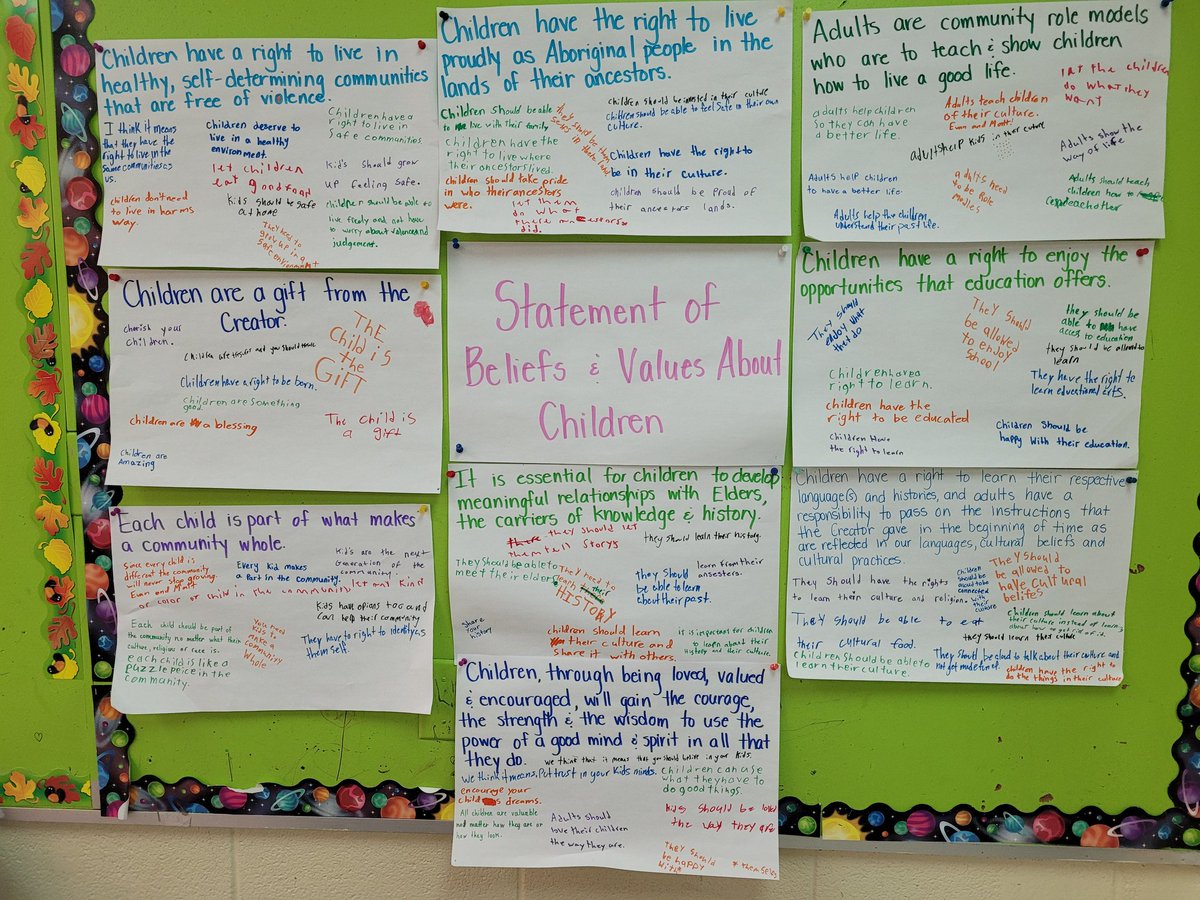 Today we interpreted parts of the Statement of Beliefs and Values About Children <a href="/FNMI_SCDSB/">SCDSB_IndigenousEd</a>
