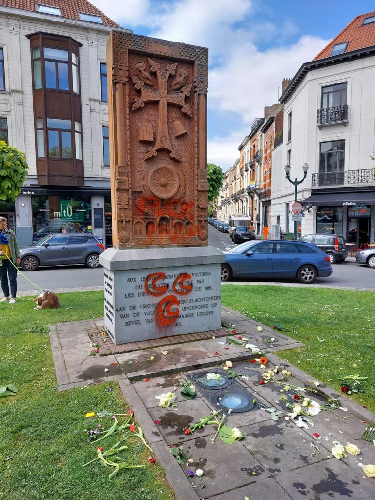 andreykovatchev's tweet photo. I'm appalled by this shocking display of hatred and violence! We have to stand together against such horrendous incidents! I call on the Belgian authorities to conduct a thorough investigation of this hate crime! https://t.co/3SJRCXqCDV