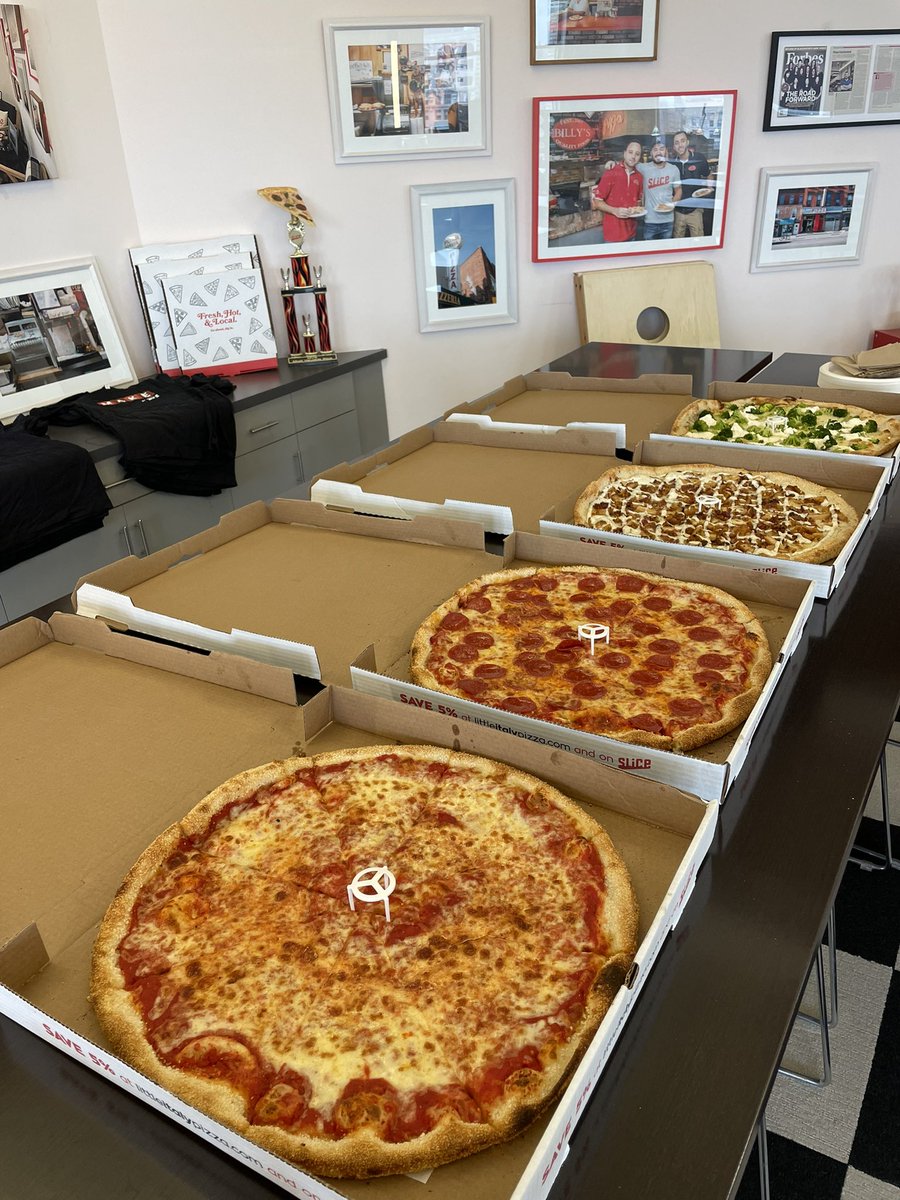 IlirSela's tweet image. Best way to celebrate being selected as an #SMBTech50 is by supporting a small business powered by @slice and eating lots of 🍕