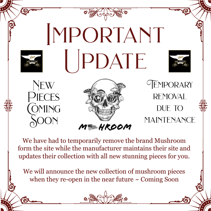 Forge_Jewellery's tweet photo. 🚧🚧⚙️ Important Information ⚙️🚧🚧
This is a sad but exciting post to make. We have had to close our catalogue for the unique Mushroom for a short while. 
The good news however, is its only temporary while they update their site with a stunning new catalogue 
 coming soon! https://t.co/WJ3ONjsJW7