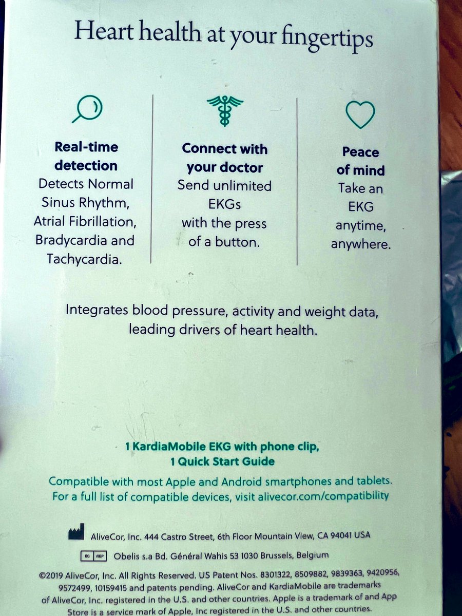 Amazing device, bought from <a href="/BestBuy/">Best Buy</a> for $75. The #digitalhealth revolution continues! <a href="/IrmaRaste/">IrmaRaste ✨ InfluenceThroughStorytelling™</a> <a href="/eViRaHealth/">B2B HealthTech Experts</a> <a href="/AliveCor/">AliveCor</a> #healthtech #Cardiology