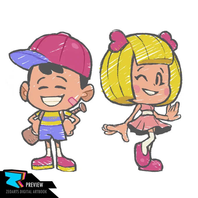 My art book includes art from Mother/earthbound🌏, one of my favorite games! ☺️
📕https://t.co/VEhmqbNLDV 