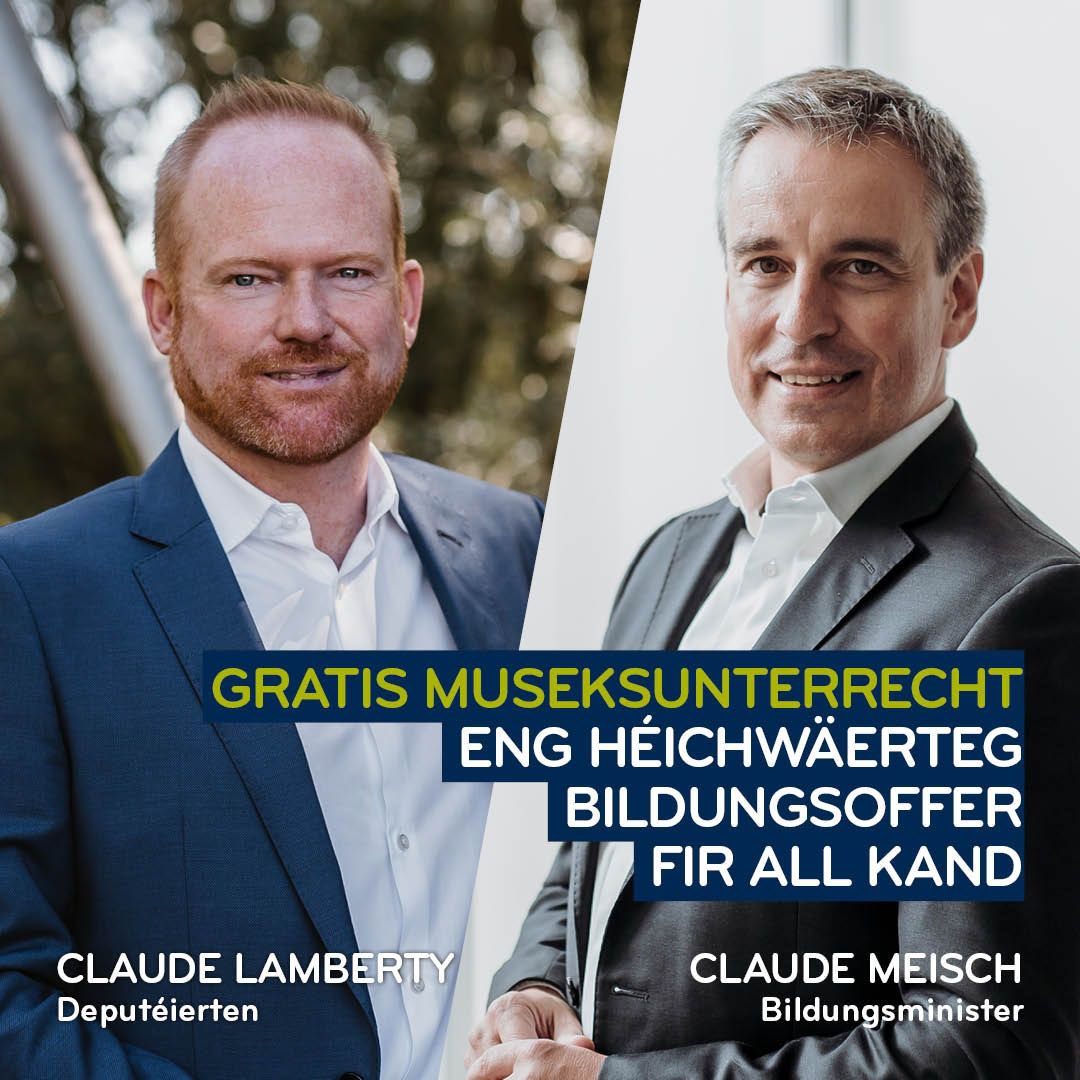 Lëtzebuerg feiert de gratis Museksunterrecht fir Kanner a Jugendlech bis 18 Joer an. All Jonke kritt Méiglechkeet seng musikalesch Talenter ze entdecken !#fanndengbün