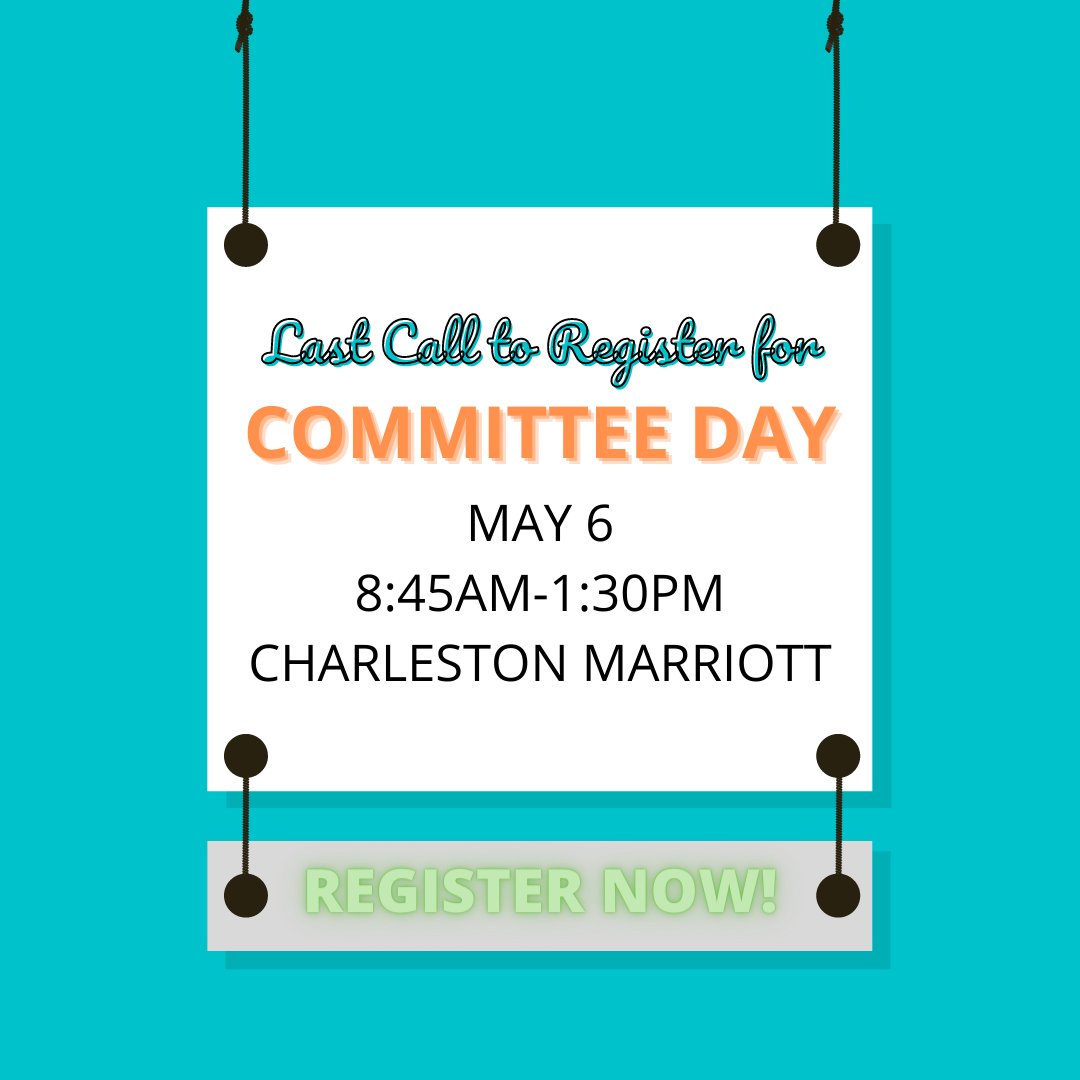 WVSCPA's tweet photo. The LAST DAY to register for Committee Day is April 28 -- don't miss out! All details at https://t.co/D2BRyutxi9. https://t.co/TdpzKWOtsm