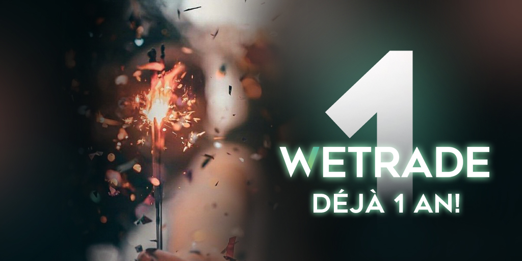 WetradeC's tweet image. Nous soufflons la première bougie de Wetrade ! 

Ce n'est que le début.
Nous espérons qu'un maximum de personnes seront satisfaites et présentes pour souffler les prochaines bougies avec nous.

Merci pour votre confiance !