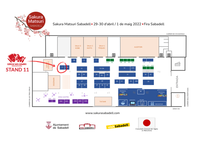 Aquest cap de setmana ens veiem al Sakura Matsuri! 🌸
Ens trobareu a l'estand 11, al costat de l'escenari principal 😄
sakurasabadell.com
