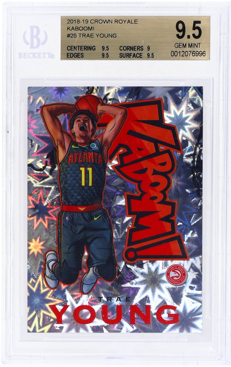 KardboardCrew's tweet image. Check out my MySlabs listing #TraeYoung Rookie Kaboom BGS 9.5 Low POP Tough GEM #KaboomCards #Whodoyoucollect #thehobby myslabs.com/slab/view/6709…