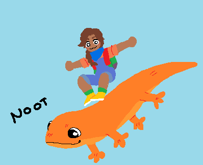 Newt_Capstone's tweet photo. Elena &amp; Newt hittin' that sick kickflip😤

Thank you SO MUCH @mattastr0phic for the Newt! fan art🥺🥰 https://t.co/HCUPtr1tLI