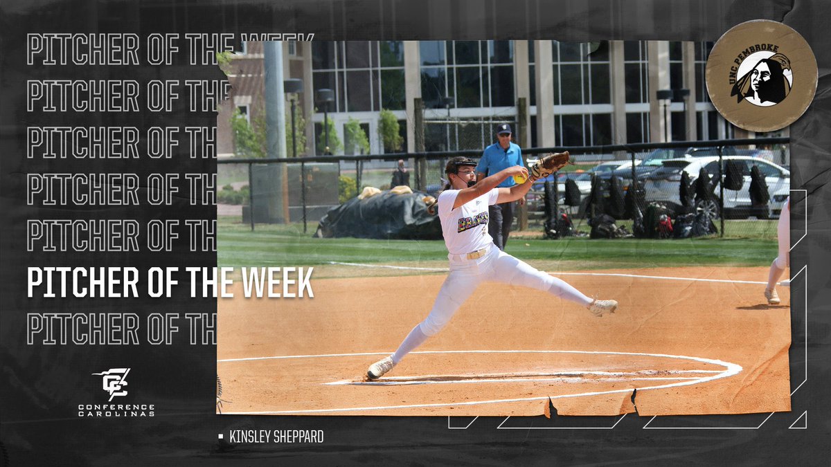 Kinsley grabs @confcarolinas final pitcher of the week award! 🤩

With her second career shutout and a career-high 12 strikeouts Kinsley made her way to becoming the Pitcher of the Week! 

#Team9