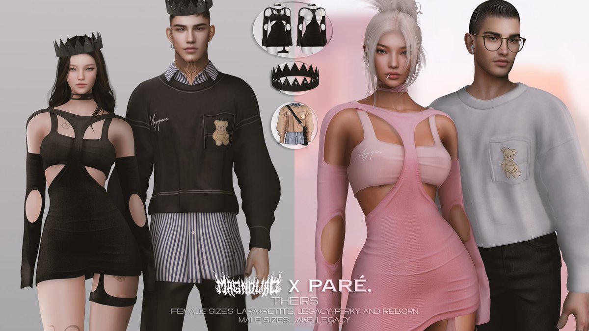 Pare x Magnoliac - THEIRS

Hello peeps! this is my collab with Pare, we had so much fun making it and we hope you guys enjoy it as well! 🖤

maps.secondlife.com/secondlife/The…