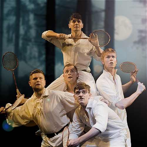 ParkTheatre's tweet photo. The Net Kill 🏸 show no.1 in our Come What May festival opens NEXT WEEK 🎉

Join the five-man badminton team on their riotously funny quest to vanquish a mysterious beast in the English countryside 🌳A new comedy exploring brotherhood from @incognito107
  
https://t.co/2OhMudoO1l https://t.co/vRh55xenh3