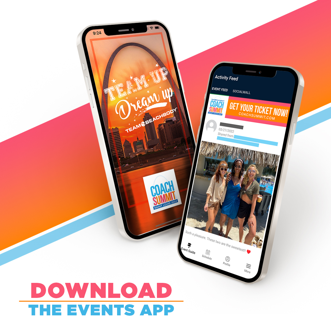 BODiBusiness411's tweet photo. The #CoachSummit2022 Selection Guide and App is now LIVE 📲!
Download the Team Beachbody Events App at https://t.co/FrfLu8hcT1 to help plan and make this year's #CoachSummit your best one yet!
See FAQ 2940 for more info.
#teambeachbody https://t.co/OE3Hxq5tMR