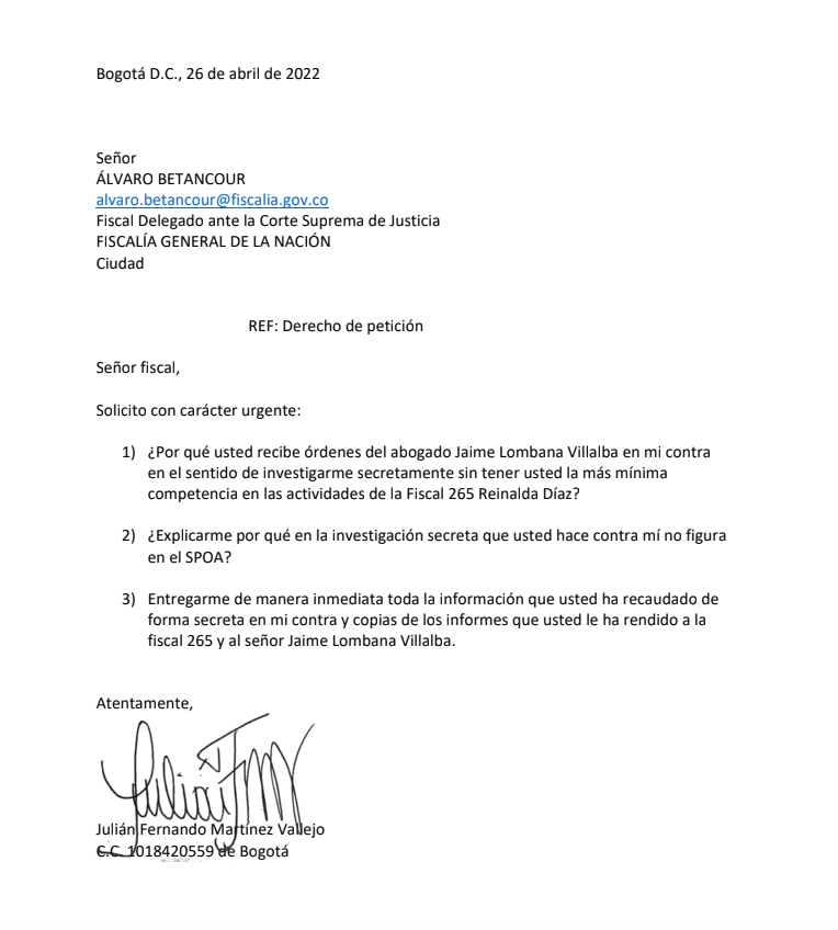 JulianFMartinez's tweet photo. Información y documentación que me llegó hoy directamente de funcionarios decentes de la @FiscaliaCol prueba que me están armando secretamente un expediente para callarme a mí, a @HELIODOPTERO y @lanuevaprensaco. Estoy acudiendo a todas las instancias para no dejarme ensuciar https://t.co/ij3e2SzTwl